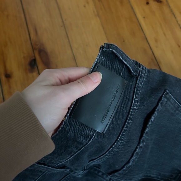 Citizens of Humanity Annina Trouser Wide-Leg Jeans Prophecy Black 27 - Picture 11 of 12